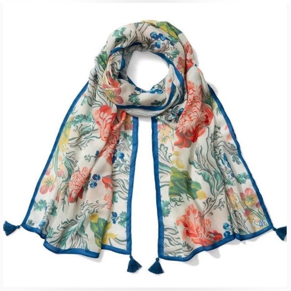 The Met Store Scarves & Wraps*European Floral Shawl. Silk Modal blend.